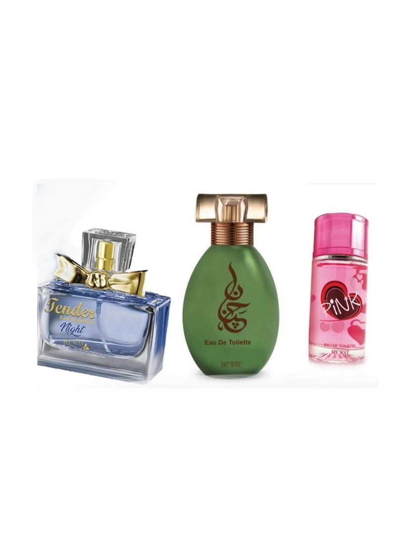perfume for women, 3 pieces, wonderful perfumes