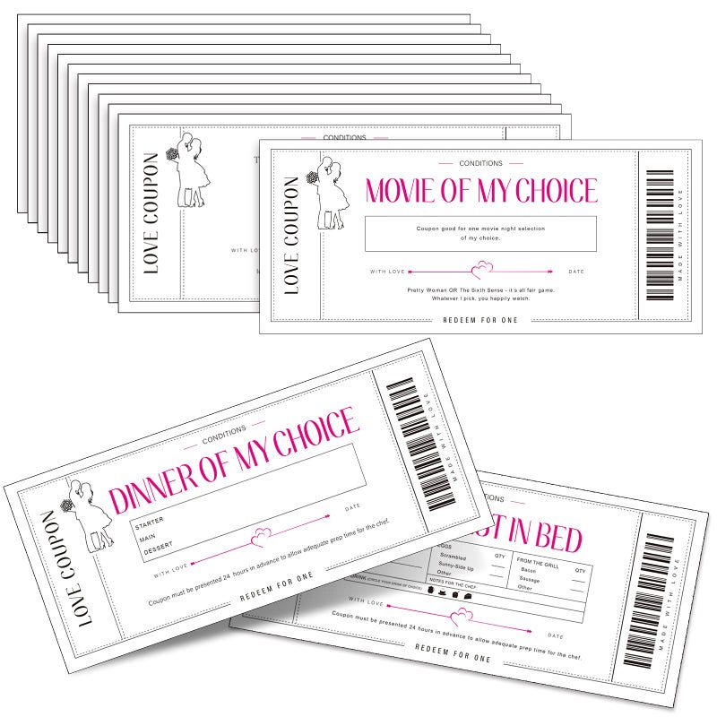 Zonon بطاقات قسائم حب زونون 20 قطعة للزوجين، الزوج، الزوجة، الصديق أو الصديقة هدية رومانسية للزفاف، الذكرى السنوية أو عيد الميلاد، 20 تصميم (أبيض) - Image 1