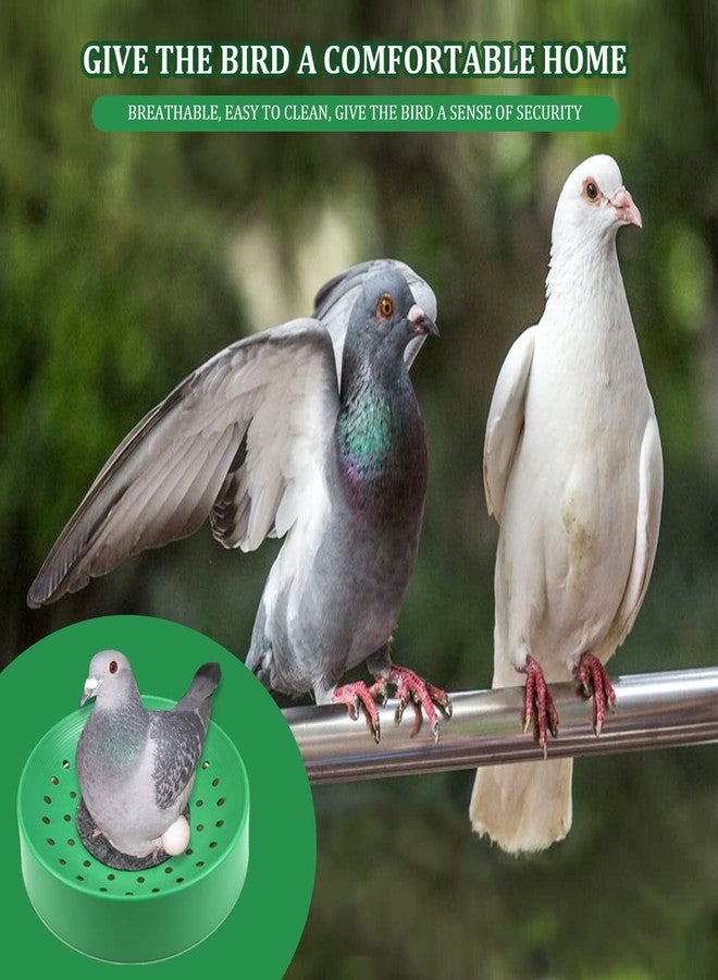 YOLUFER 10 Pcs Plastic Pigeon Nest Bird Nest Bowls Pigeon Nest Bowl Breeding Hatching Nest for Pigeons Quails Breeding Hatching - Image 4