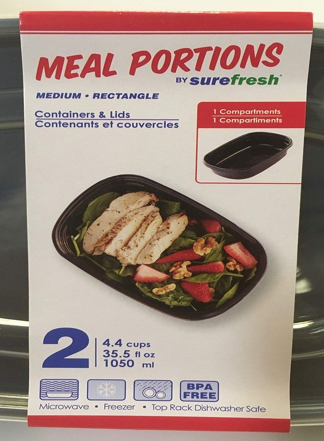 SureFresh Medium rectangle container & lid 4.4 cup (2-pack) - Image 4