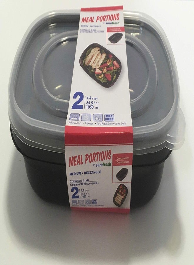 SureFresh Medium rectangle container & lid 4.4 cup (2-pack) - Image 2
