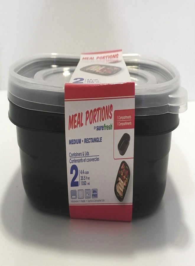 SureFresh Medium rectangle container & lid 4.4 cup (2-pack) - Image 3