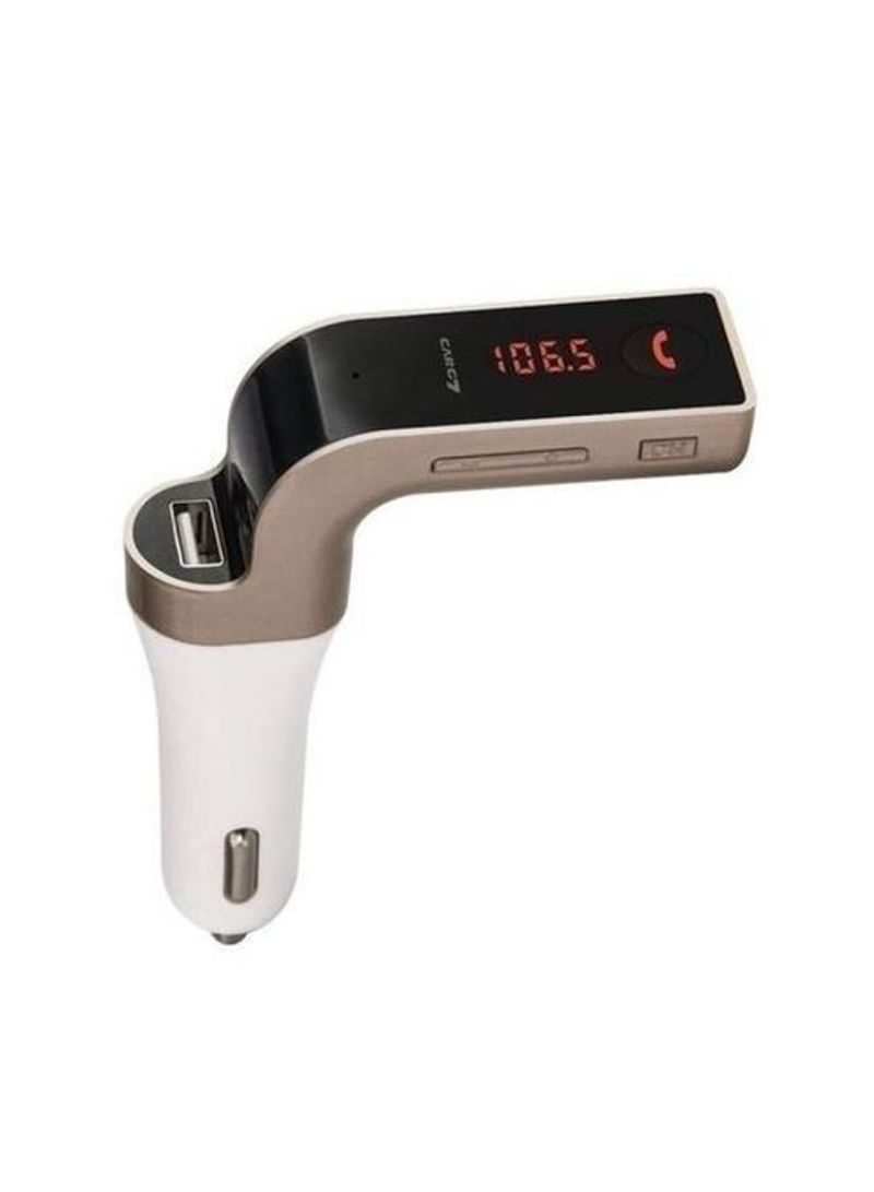 نيبمينينت شاحن Carg7 FM للسيارة يعمل بتقنية البلوتوث مع للموبايل ذهبي