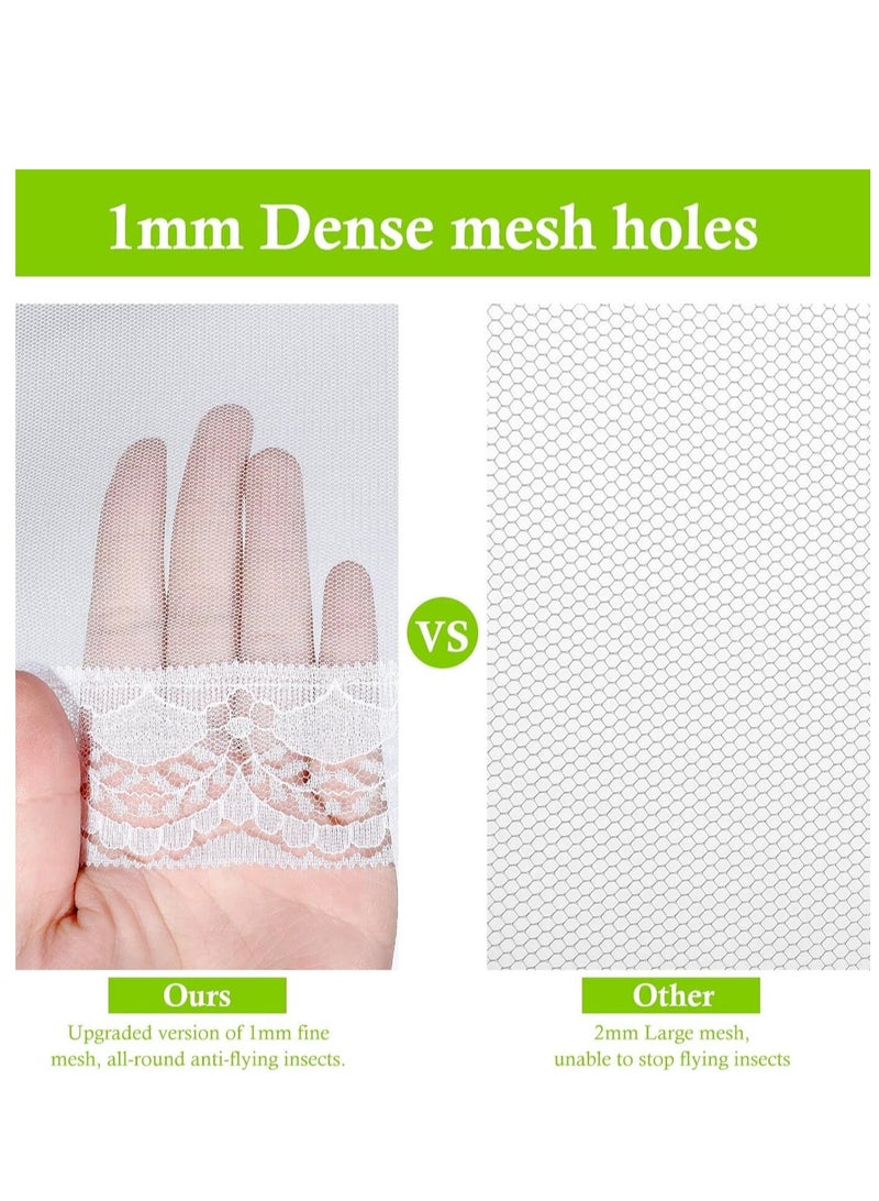 Relex Encrypted Mesh Food Covers, Foldable Food Cover Umbrella Keep Flies, Bugs, Mosquitoes Away, Reusable Food Net Cover for Outdoors, Parties, Picnics, BBQs (3PCS) - Image 5