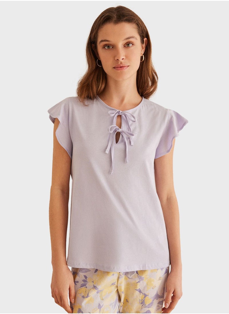 women'secret - Lilac Floral Pyjama Set - Image 1