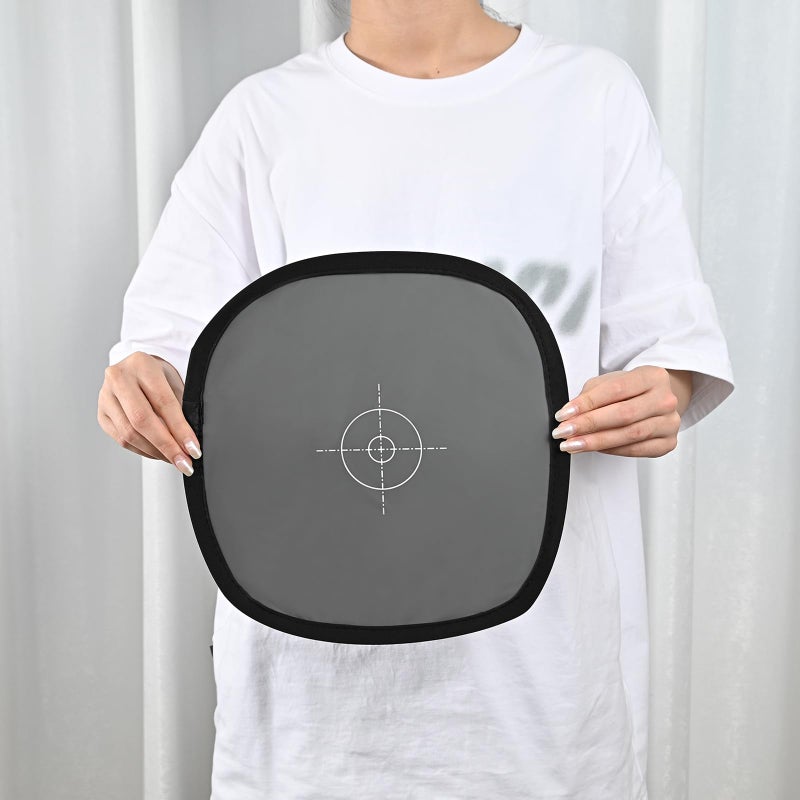 Lightdow 12 x 12 Inch (30 x 30 cm) White Balance 18% Gray Reference Reflector Grey Card with Carry Bag [Folded Version] - Image 3
