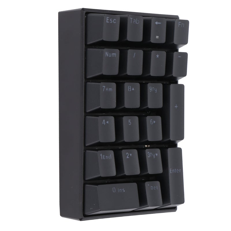 Wired Keyboard Stepped Keycap Fadeless Durable Backlit 21 Keys LED Mechanical KeyboardGreen Shaft - Image 1