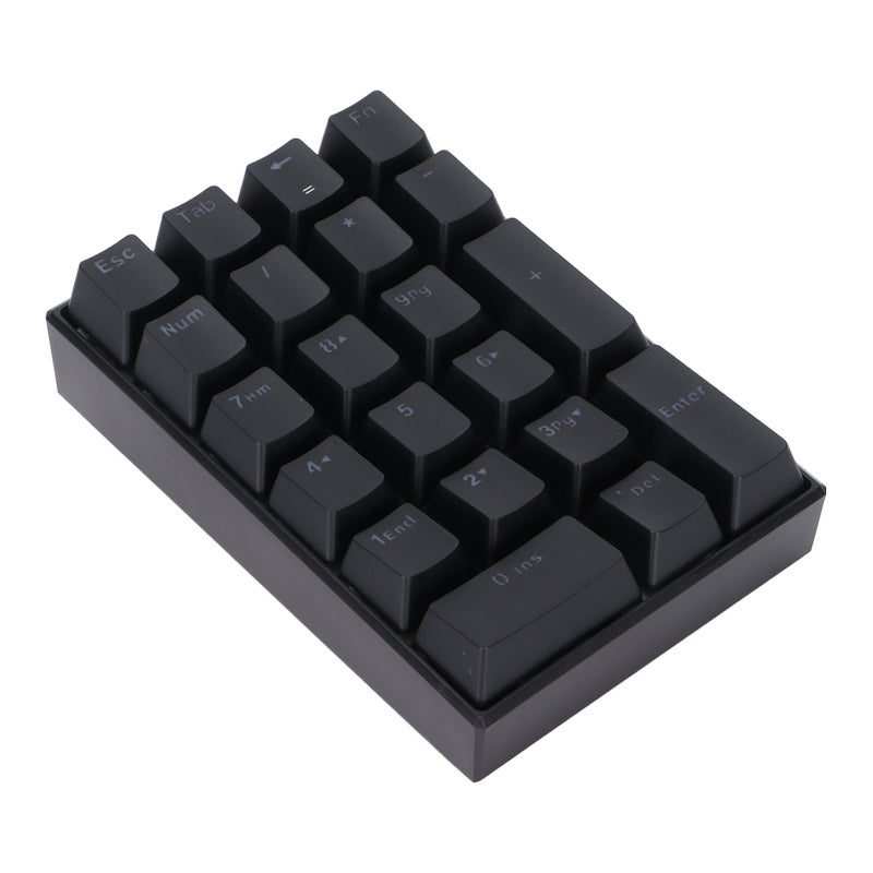Wired Keyboard Stepped Keycap Fadeless Durable Backlit 21 Keys LED Mechanical KeyboardGreen Shaft - Image 5