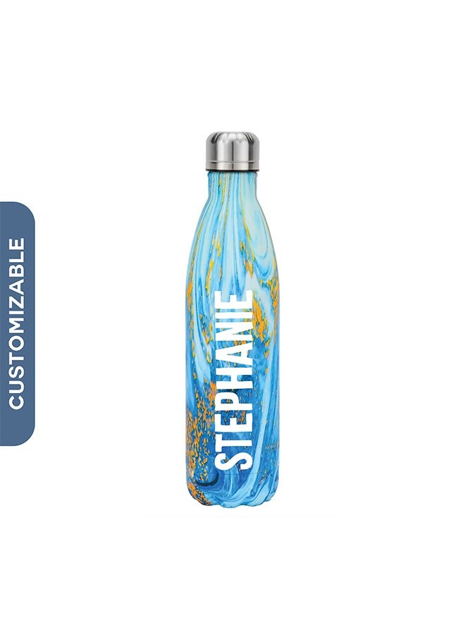 Share the Love Enjoy personalised hydration on-the-go with a stainless steel reusable water bottle -Multicolour - Image 1