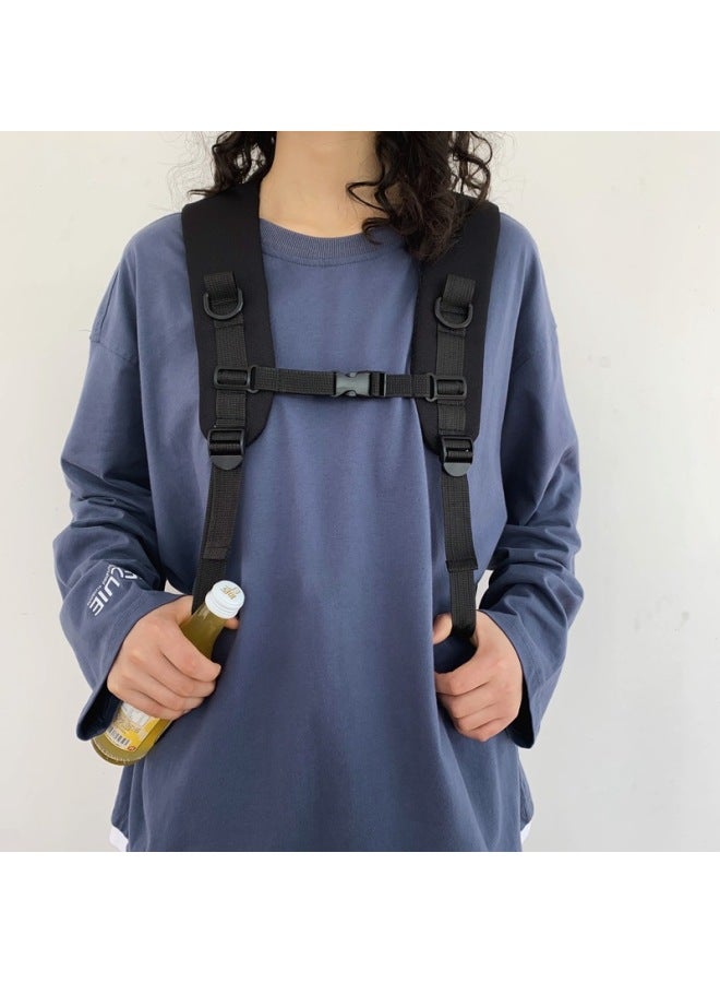 Korean OxFord Cloth Backpack Men And Women Large Capacity Student Schoolbag Casual Outdoor Travel Backpack Customized-Color:Khaki - Image 4