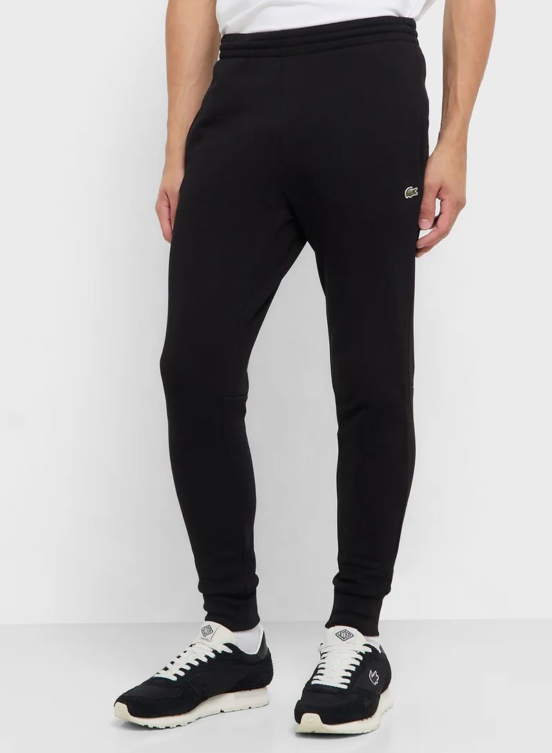 LACOSTE Slim Fit Brushed Fleece Sweatpants