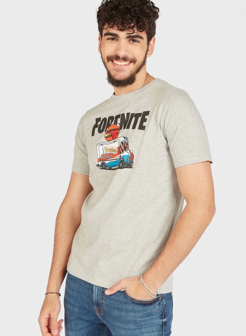 SP Characters Fortnite Crew Neck T-Shirt