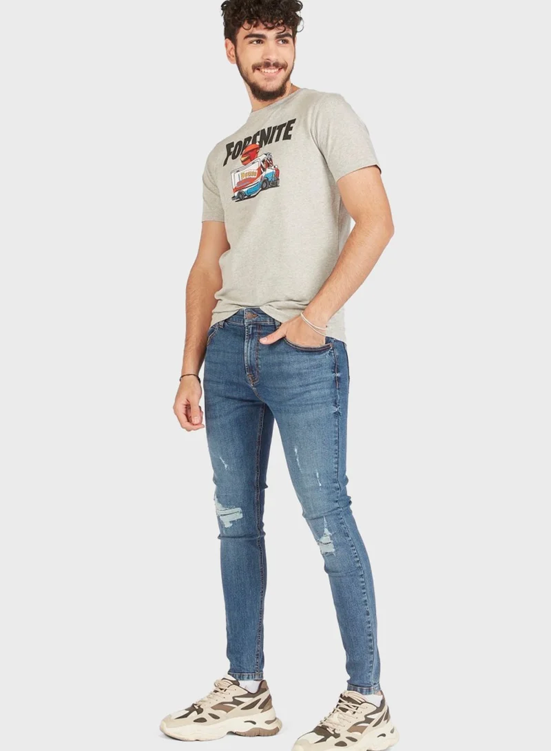 SP Characters Fortnite Crew Neck T-Shirt