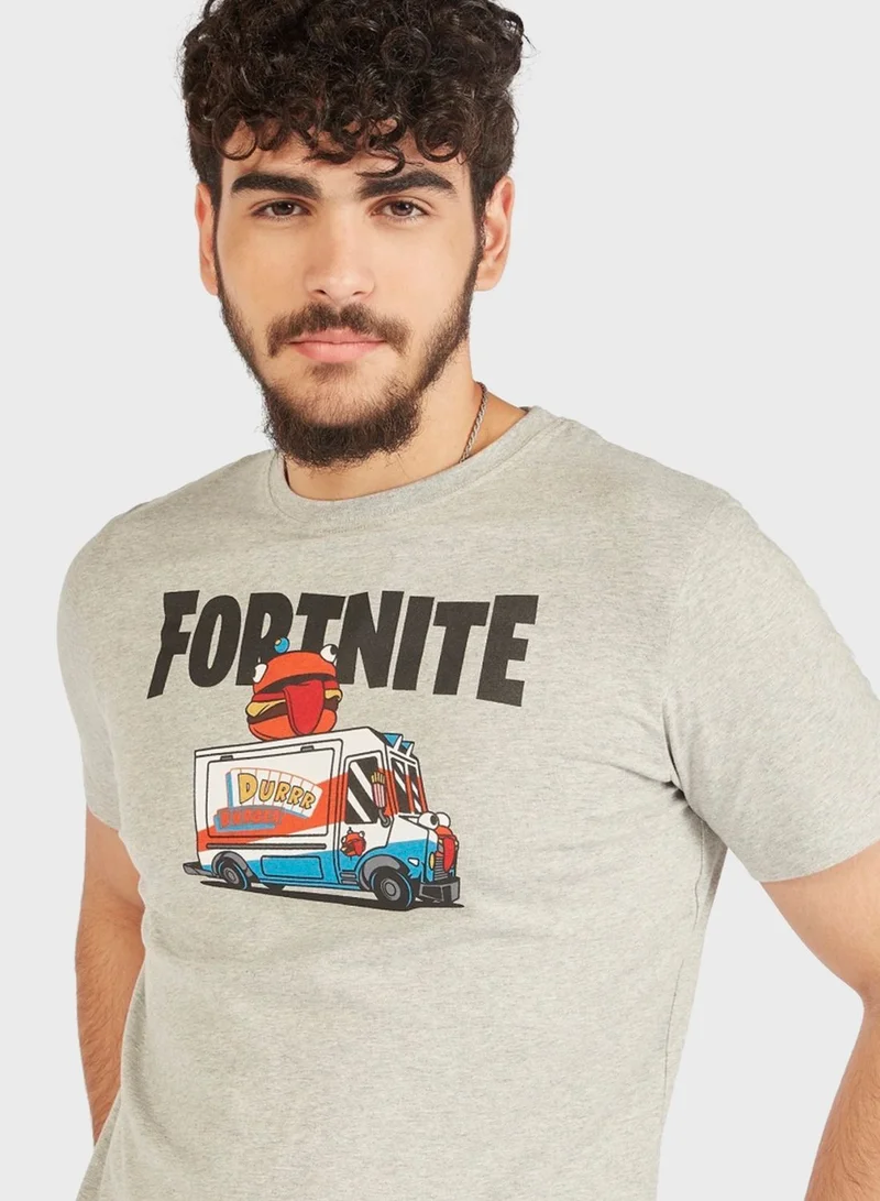 SP Characters Fortnite Crew Neck T-Shirt