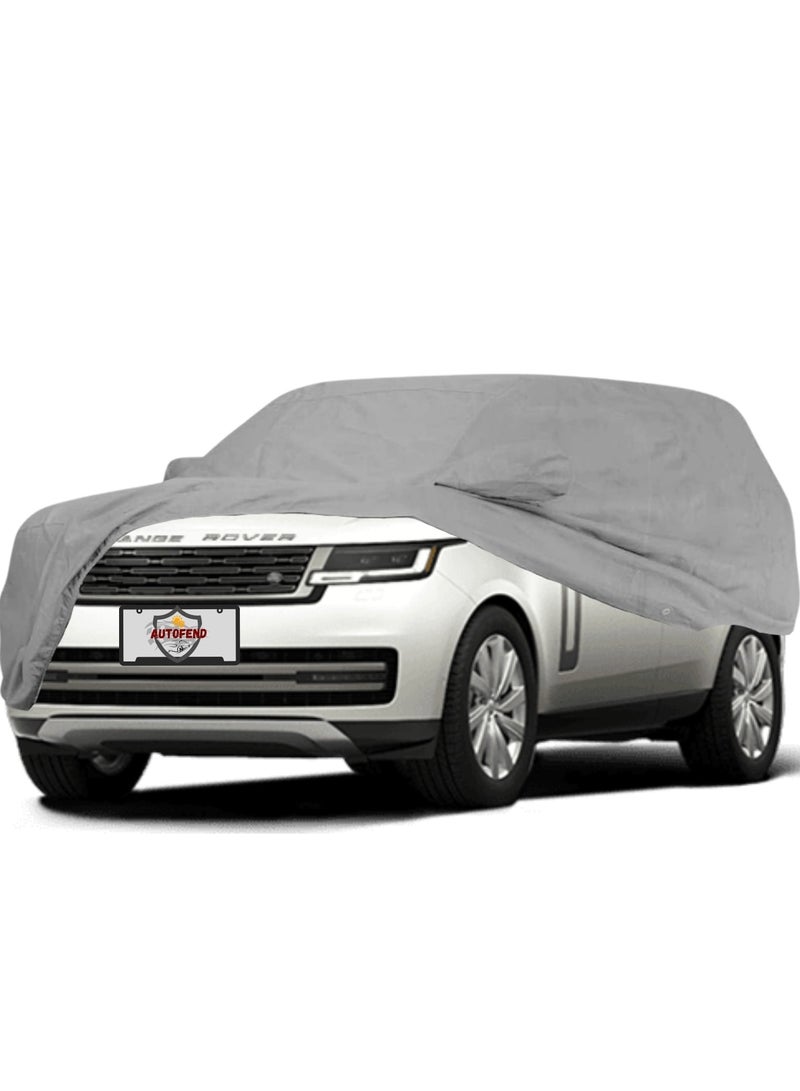 Zipporah All Weather Premium Lightweight 6-Layers Protective Car Cover 210T Compatible for 2022-2025 Range Rover LWB with Left Driver Side Door Zipper, Security Lock and Mirror Pockets - Image 1