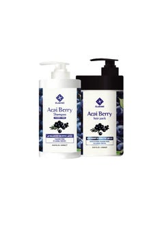 Elabore Elabore Acai Berry Super Hair Pack & (Sulfate Free) Shampoo Set 33.80fl.oz/ 1000ml  - Image 1