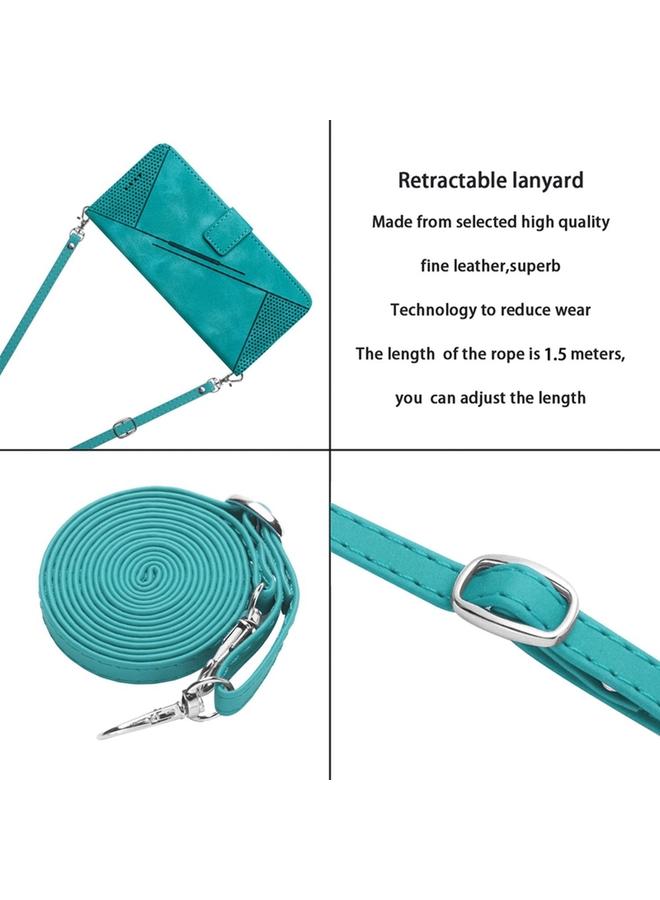 S-TOP Case For Samsung Galaxy Note10 Dream Triangle Leather Phone Case with Long Lanyard - Image 5