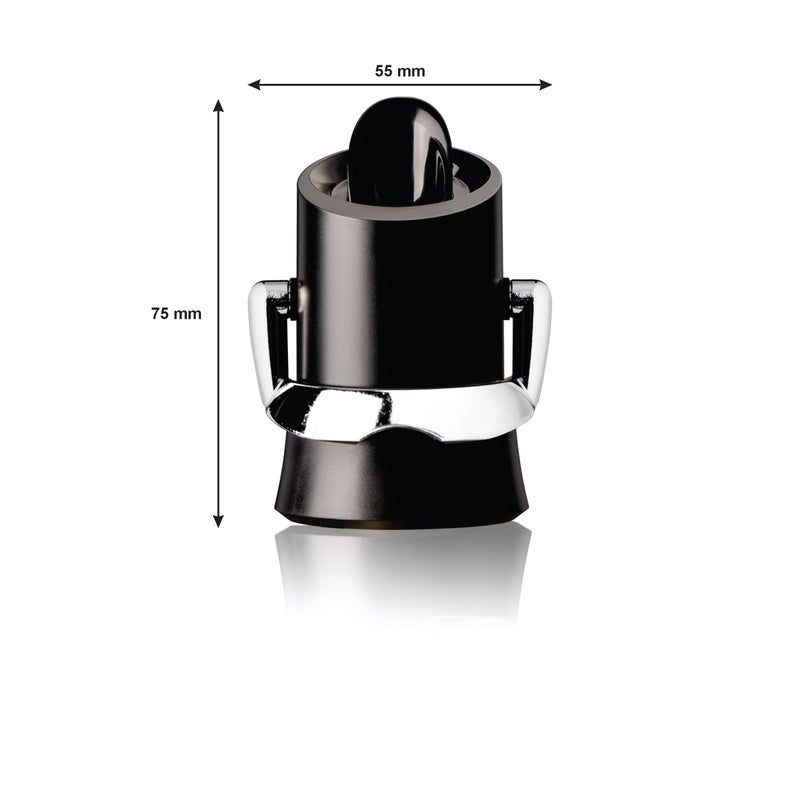 فاكو فين سدادة وخادم زجاجة الشمبانيا الفاخرة من فاكو فين - تحافظ على الفقاعات لمدة تصل إلى أسبوع مع ختم محكم - سهلة الاستخدام بدون انسكاب أو صب غير بالتنقيط - أساسيات طاولة بار المطبخ - Image 3