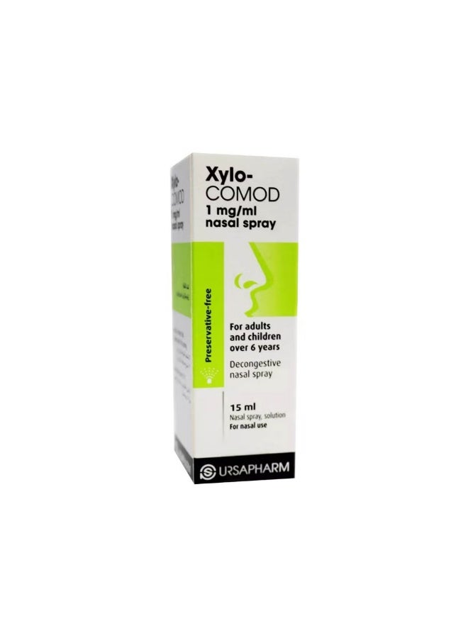 Xylo-COMOD 1 mg/ml Decongestive Nasal Spray, Preservative-Free, 15 ml