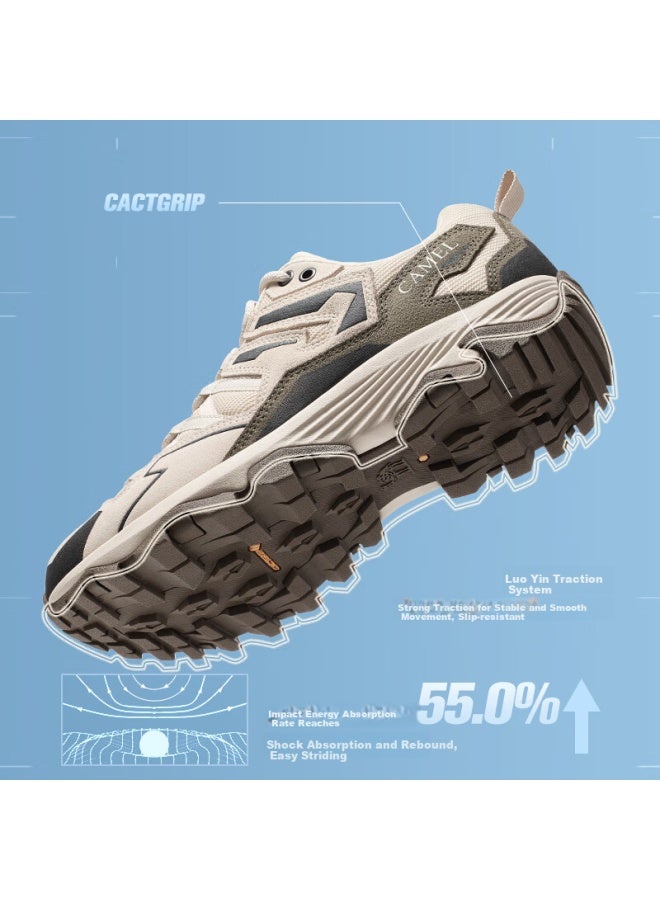 camel Camel Kunlun Mountain Limited Edition Outdoor Mountaineering Shoes Men's Shoes Waterproof Anti-slip Professional Hiking Sports Shoes - Image 3