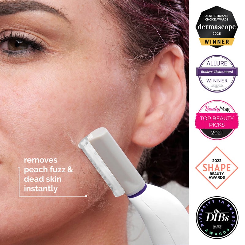 Michael Todd Beauty - Sonicsmooth â€“ SONIC Technology Dermaplaning Tool - 2 in 1 Womenâ€™s Facial Exfoliation & Peach Fuzz Hair Removal System with 8 Weeks of Dermaplaning Blades - Image 3