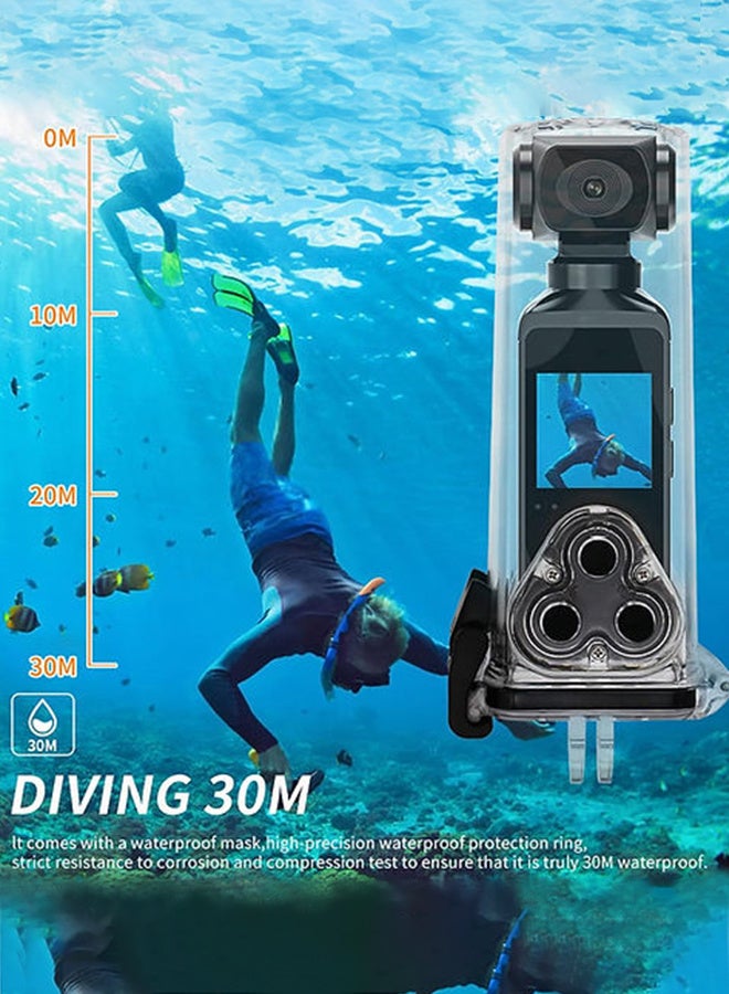 Handheld 4K Video Camera Camcorder, UHD 4K 30fps WiFi Pocket Digital Camera, 6-Axis Gyroscope Vlogging Camera with 1.33-inch Screen, 270° Rotable Lens, Mic Included, IP8 Water Proof, for Photography - Image 3