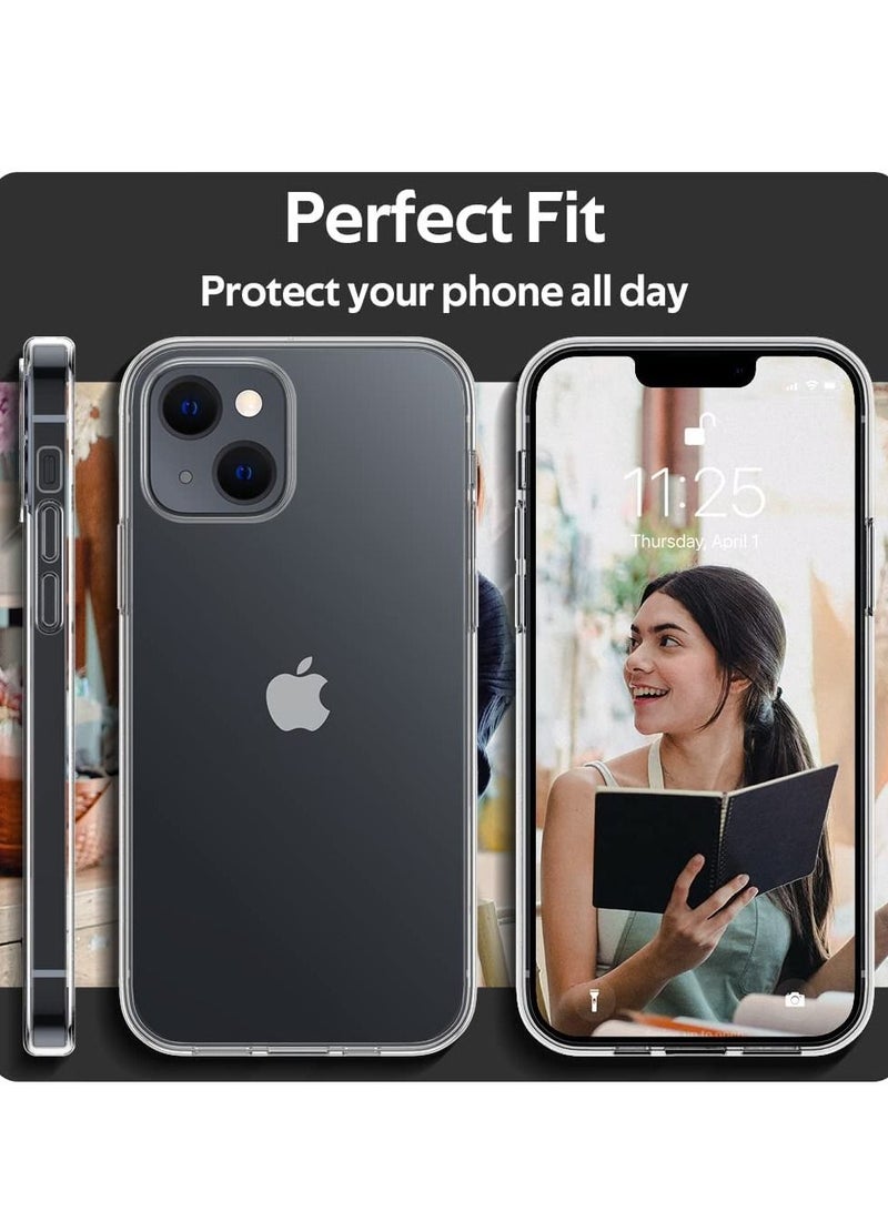 iPhone 14 Plus Case, iPhone 14 Plus Case Clear, Aeska Ultra [Slim Thin] Flexible Clear TPU Scratch Resistant Gel Rubber Soft Silicone Protective Case Cover for iPhone 14 Plus (Clear) - Image 2