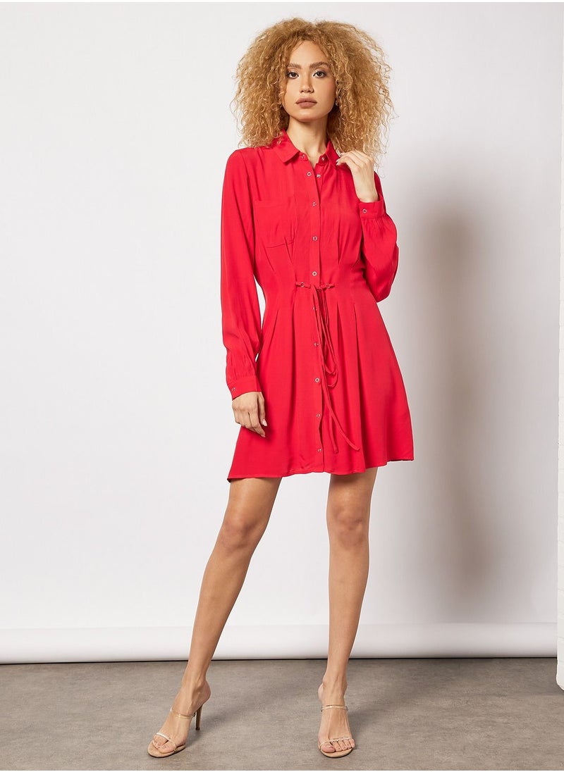 Belted Shirt Dress - pzsku/ZA902A148E0A24444F8BEZ/45/_/1654250027/c213960f-9036-4314-83c8-dbf4e401060a