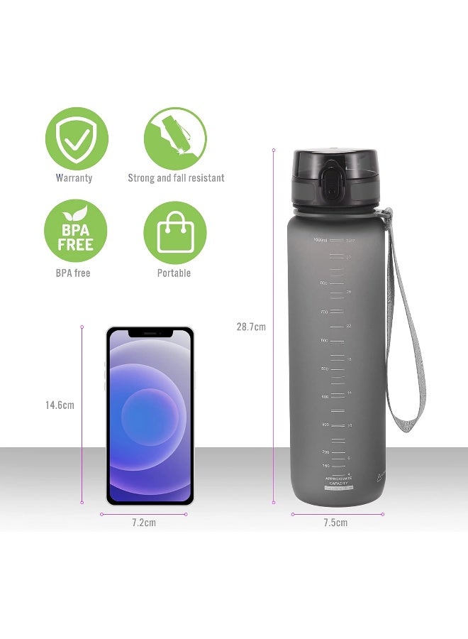PROIRON زجاجة ماء PROIRON 0.5L/1L مضادة للتسرب خالية من BPA مصنوعة من مادة تريتان الأمريكية زجاجة رياضية مع خفاقة بروتين، غطاء قابل للفتح وشبكة قابلة للإزالة للياقة البدنية وركوب الدراجات والتخييم والرياضات الخارجية - Image 5