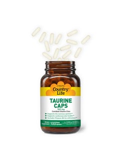 Country Life Taurine Caps Supports Cardiovascular Health And Nervous System 500Mg 100 Vegan Capsules Certified Gluten Free Certified Vegan  - Image 4