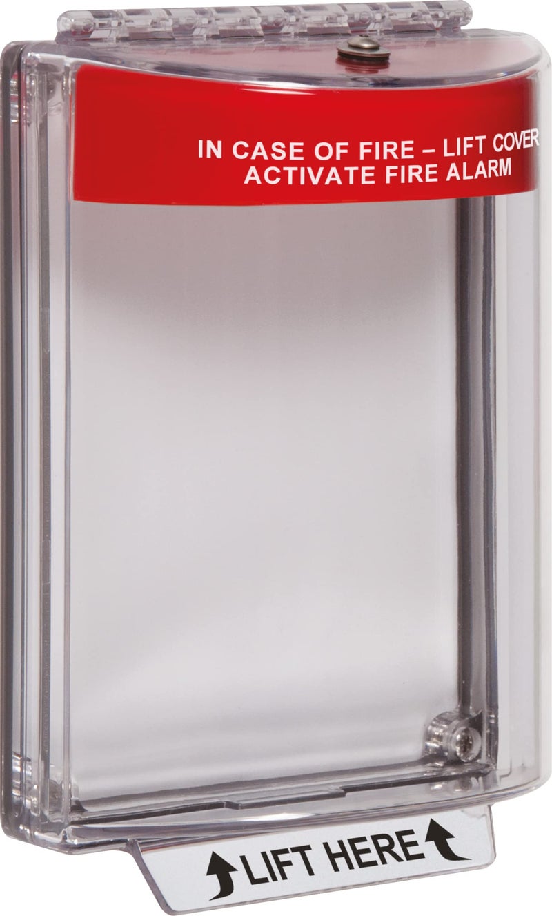 STI Safety Technology International, Inc. STI-13020FR Universal Stopper® with Horn, Flush Mount and Fire Label, Indoor/Outdoor Polycarbonate Protective Cover for Pull Stations or Call Points - Image 4