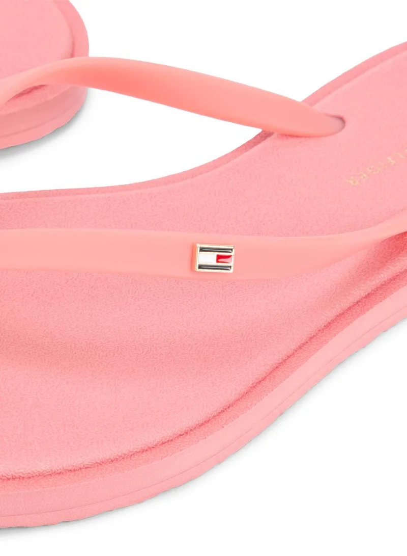 TOMMY HILFIGER Coral Clay Chic Enamel Flag Flip-Flops for Women | Best Price UAE