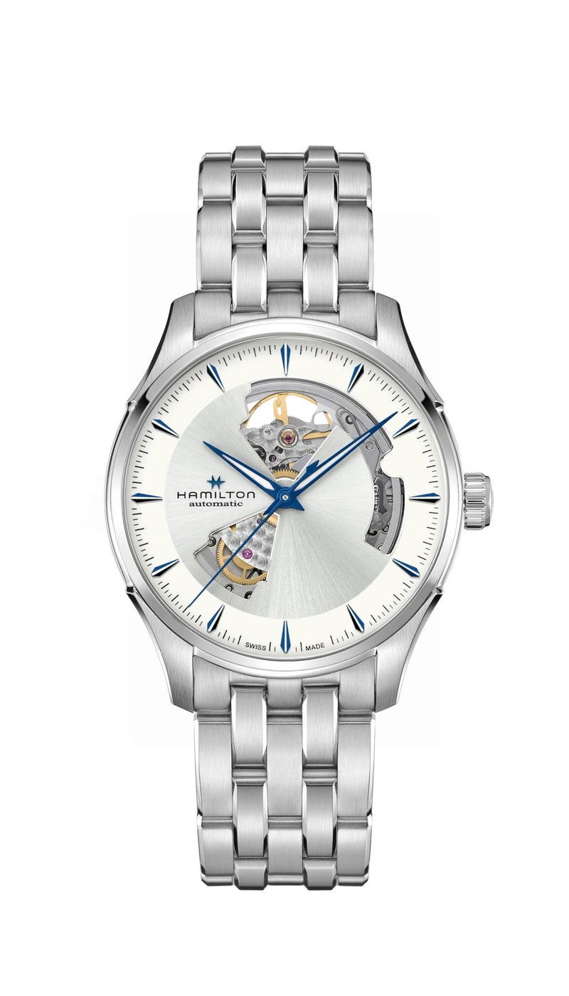 Hamilton Jazzmaster Open Heart Swiss Automatic Watch 40mm Case, Silver Dial, Silver Stainless Steel Bracelet (Model: H32675150) - Image 5