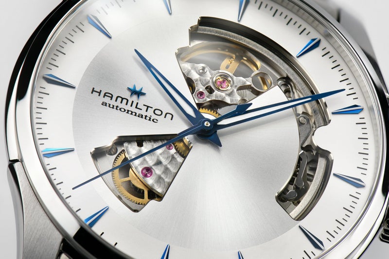 Hamilton Jazzmaster Open Heart Swiss Automatic Watch 40mm Case, Silver Dial, Silver Stainless Steel Bracelet (Model: H32675150) - Image 2