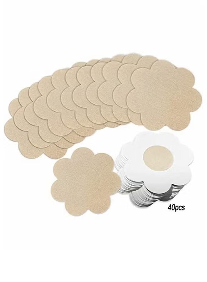 Depend 40 Pcs Invisible Fashion Cover Patches, Self-Adhesive Modesty Pads for Tops & Dresses  - Image 1
