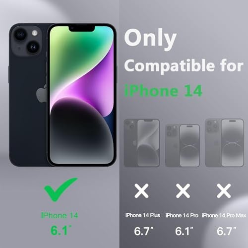 Tobfit Silicone Magnetic Case For iPhone 14 6.1-Inch Compatible With Magsafe, Translucent Matte Back Slim Shockproof Case Phone Cover For iPhone 14,Wine Red - Image 2