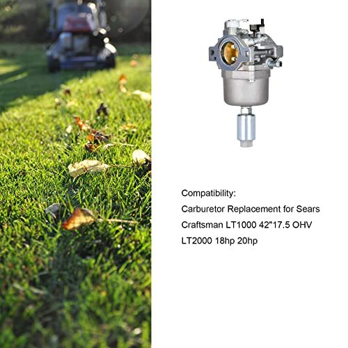Czsmbt Carburetor Replacement for 42"Troy Bilt Pony Riding Mower Replacement for 17.5 I/C OHV Engin Lawn Mower Tractor Tune-Up Kit - Image 4