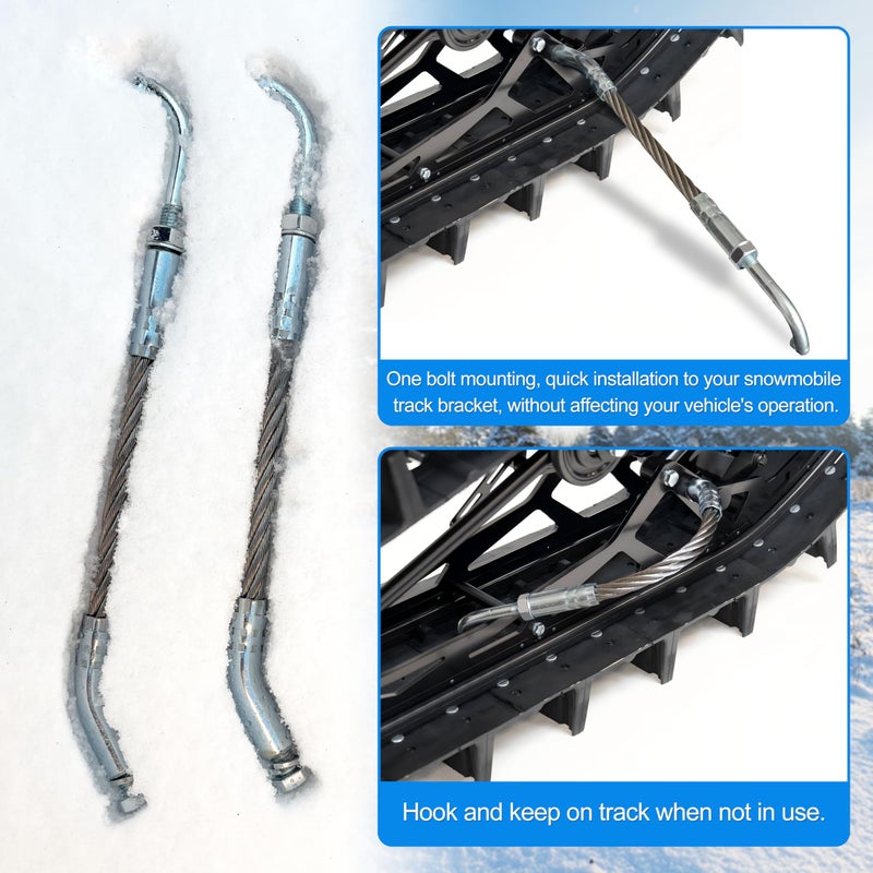 GREATUS Ice Scratchers Kit Fit for All Reverse and Non-Reverse Gear Equipped Snowmobiles for One-Bolt Mounting - Image 4