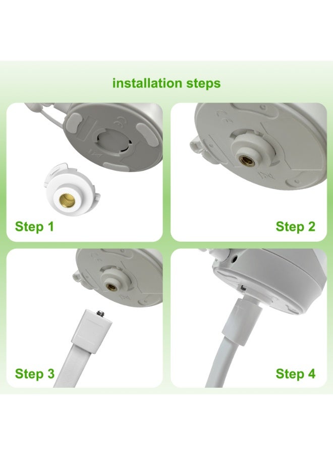 Hellobaby Baby Monitor Mount for HB6550/ HB6563/ HB65/ HB6339/ HB6352/ HB6146/ HB65/ HB6364, 20 Inch Flexible Arm Bracket, Sturdy Camera Holder Attaches to Crib Cot Shelves, No Tools or Wall Damage - Image 3