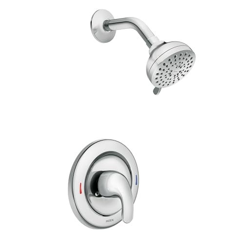 Moen Adler Chrome One-Handle Tub & Shower Faucet Multi-Function Showerhead, 82604 - Image 1