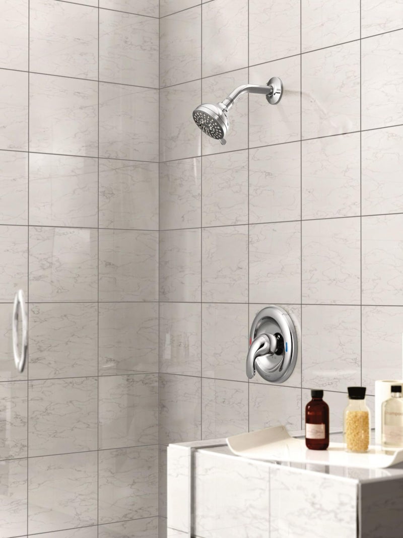 Moen Adler Chrome One-Handle Tub & Shower Faucet Multi-Function Showerhead, 82604 - Image 4