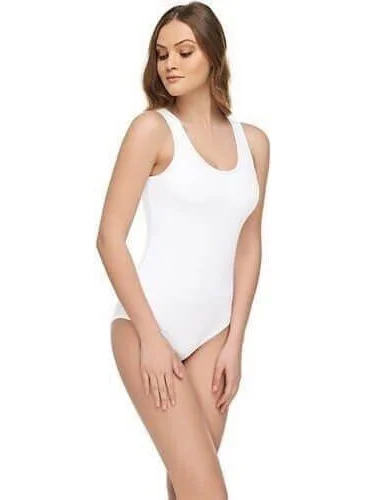 Tutku 0149 Women's Thick Strapped Snap Bodysuit Single