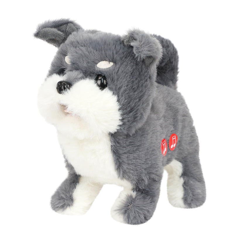 Easfan Electric Walking Plush Dog Toy Interactive Talking Musical Plush Toy Grey Puppy Birthday Gifts for Kids Toddlers7 - Image 3
