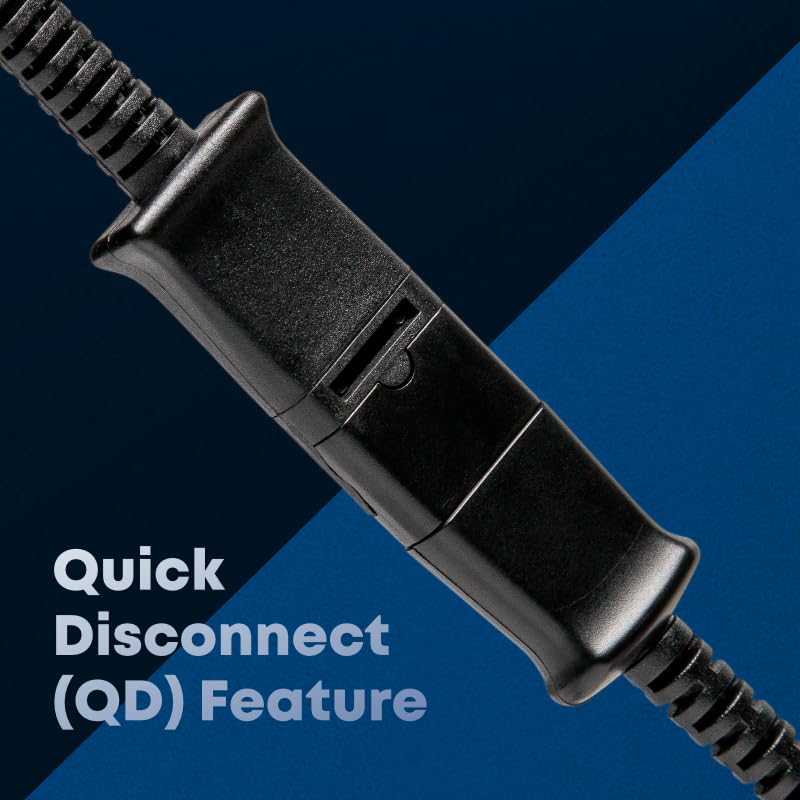 TruVoice USB to QD Adapter Cable Compatible with any Plantronics, Poly or TruVoice Headset with a Quick Disconnect (QD) - Includes in-Line Volume Control and Mute Functionality - Image 3