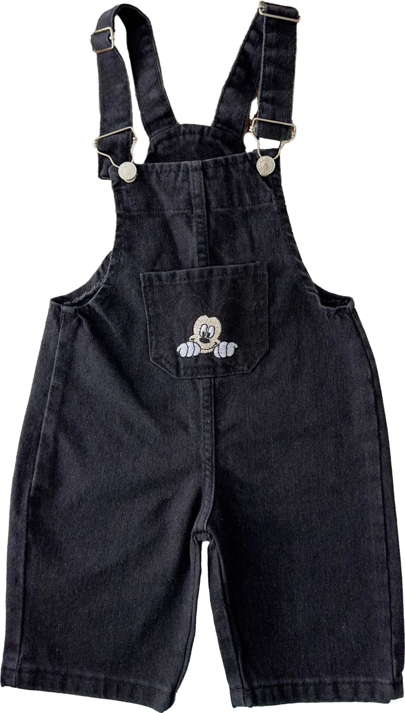 مينيمن جيجيليري My Little One's Cicis My Little One's Cicis Mickey Boy's Short Overalls - Black