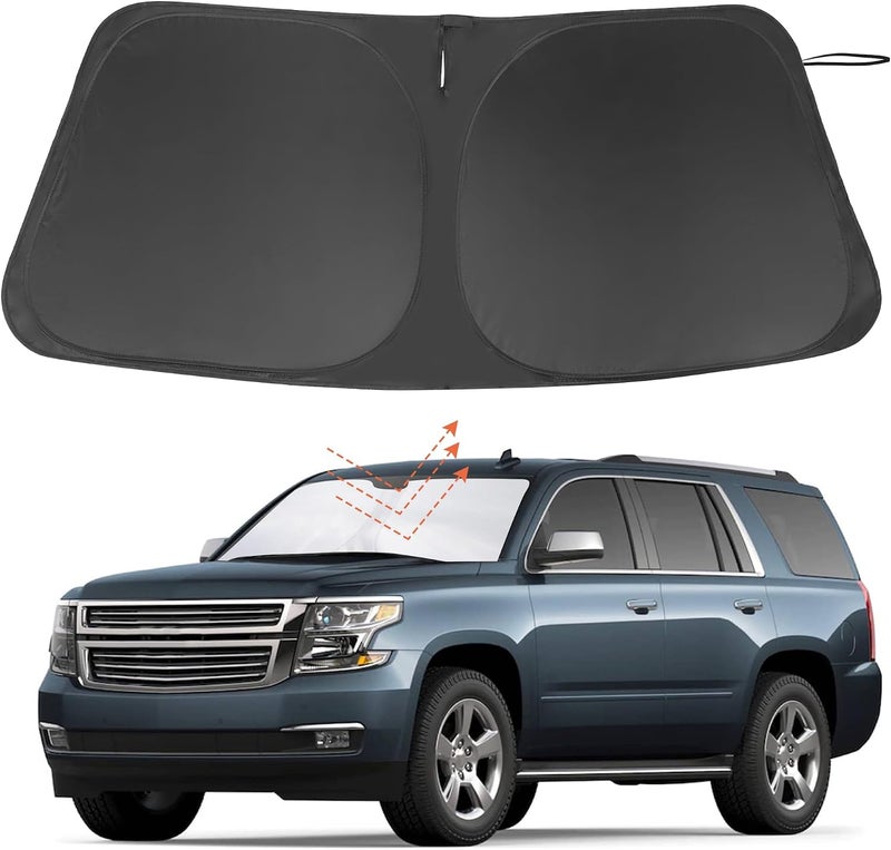 LHFLIVE Windshield Sun Shade Custom Fit for 2019-2024 2025 2026 Chevrolet/Chevy Blazer Accessories Foldable Sunshade Sun Blocker Protect Car from Sun Rays & Heat Damage Keep Car Cooler - Image 1