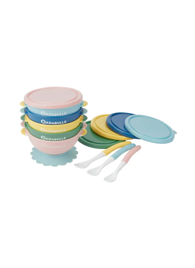 Badabulle Pack Of 8 Badabowls And Spoons 250 ML
