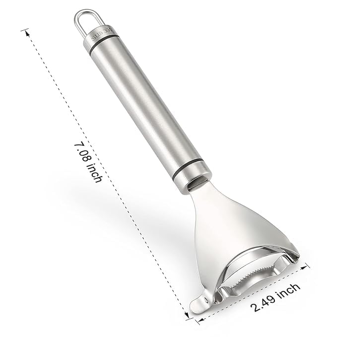 LDG WARE Stainless Steel Corn Peeler for Kitchen | Cob Stripper Tool for Kitchen, Removes Kernels in Seconds, Sharp Serrated Blade| Peeler for Vegetables and Fruits, Salad Cutter (1-pcs) - Image 2