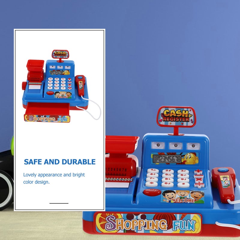 1 Set Multiple Functions Simulation Kids Cash Register Toy Children Cashier Toy - Image 2