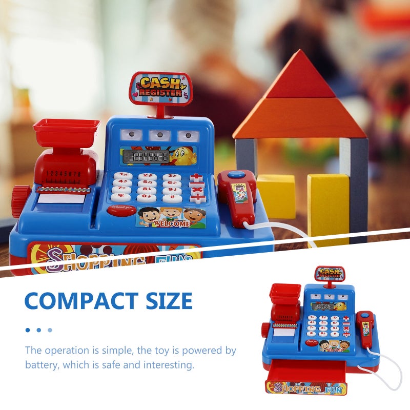 1 Set Multiple Functions Simulation Kids Cash Register Toy Children Cashier Toy - Image 3